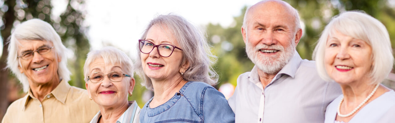 Caregiver with senior in warm home environment