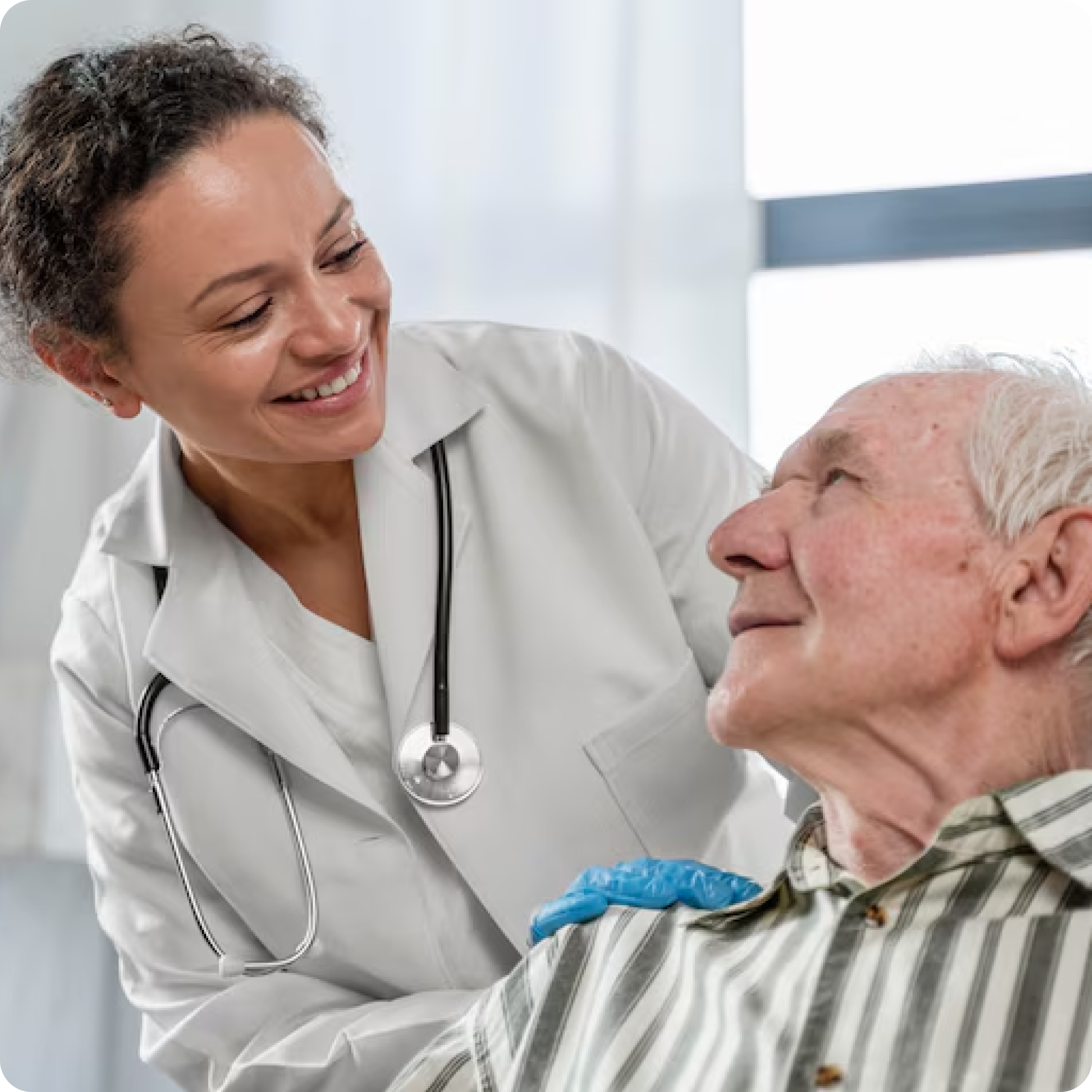 Caregiver with elderly